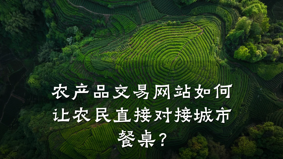 农产品交易网站如何让农民直接对接城市餐桌？