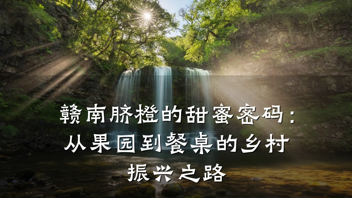 赣南脐橙的甜蜜密码:从果园到餐桌的乡村振兴之路