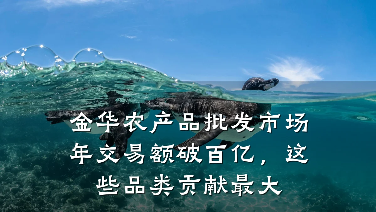 金华农产品批发市场年交易额破百亿,这些品类贡献最大