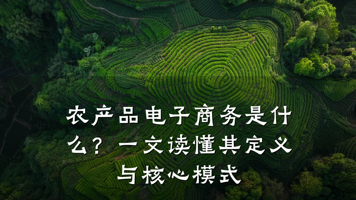农产品电子商务是什么?一文读懂其定义与核心模式