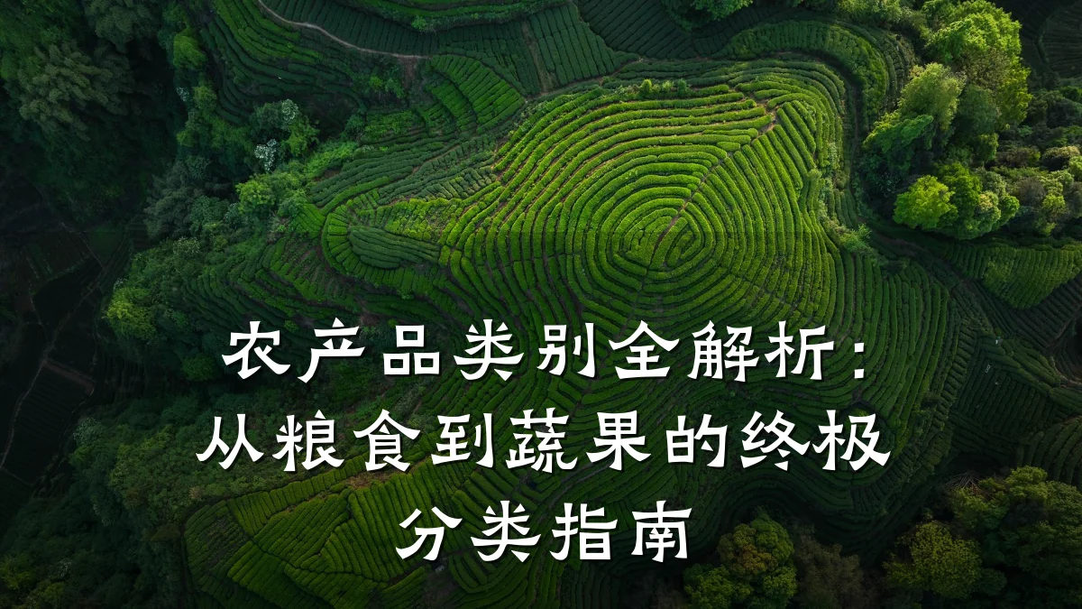 农产品类别全解析:从粮食到蔬果的终极分类指南