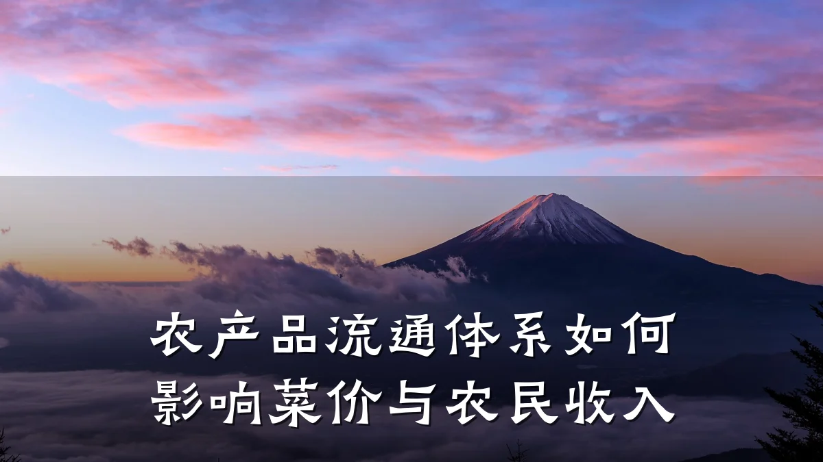农产品流通体系如何影响菜价与农民收入
