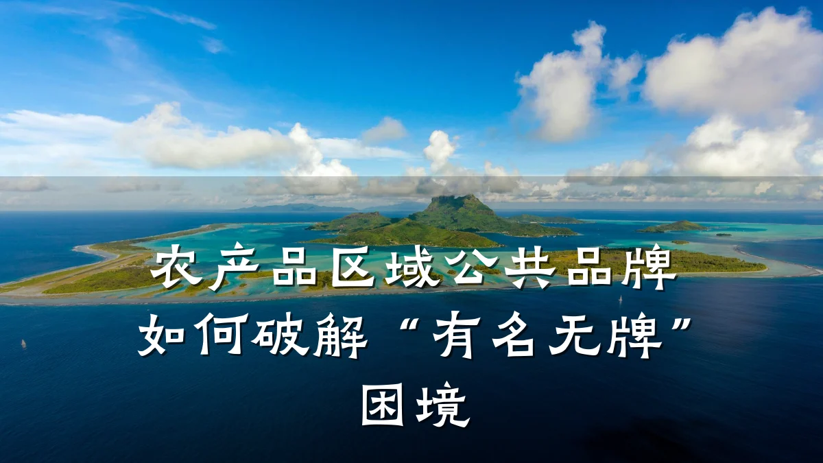 农产品区域公共品牌如何破解“有名无牌”困境