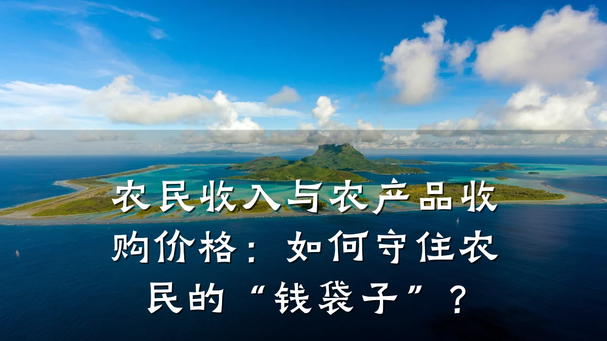 农民收入与农产品收购价格：如何守住农民的“钱袋子”？