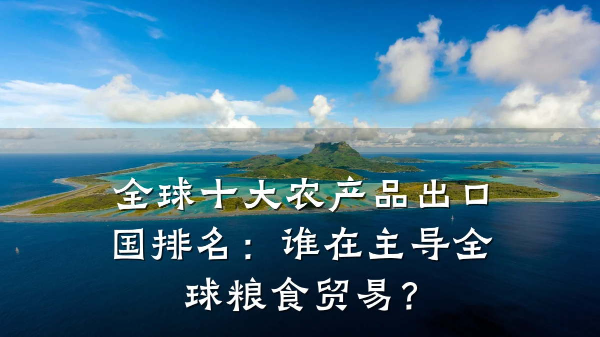 全球十大农产品出口国排名:谁在主导全球粮食贸易?