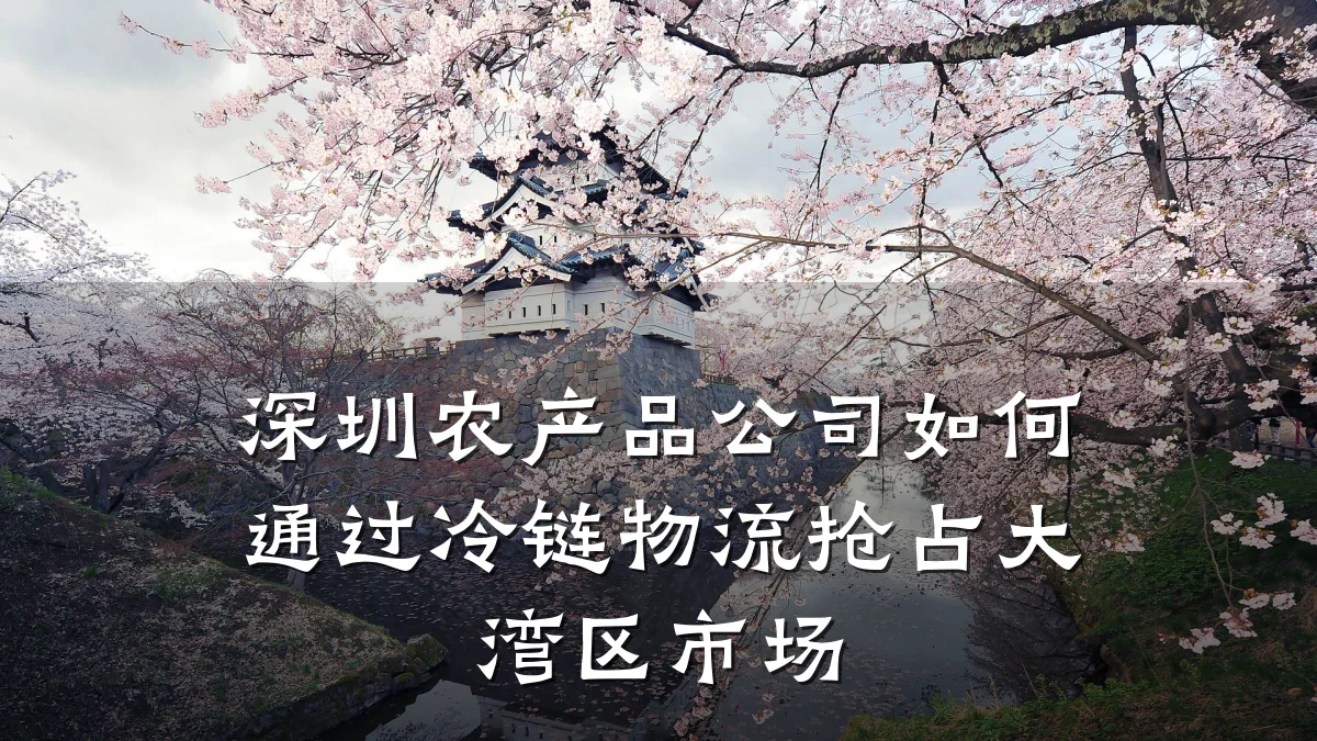 深圳农产品公司如何通过冷链物流抢占大湾区市场