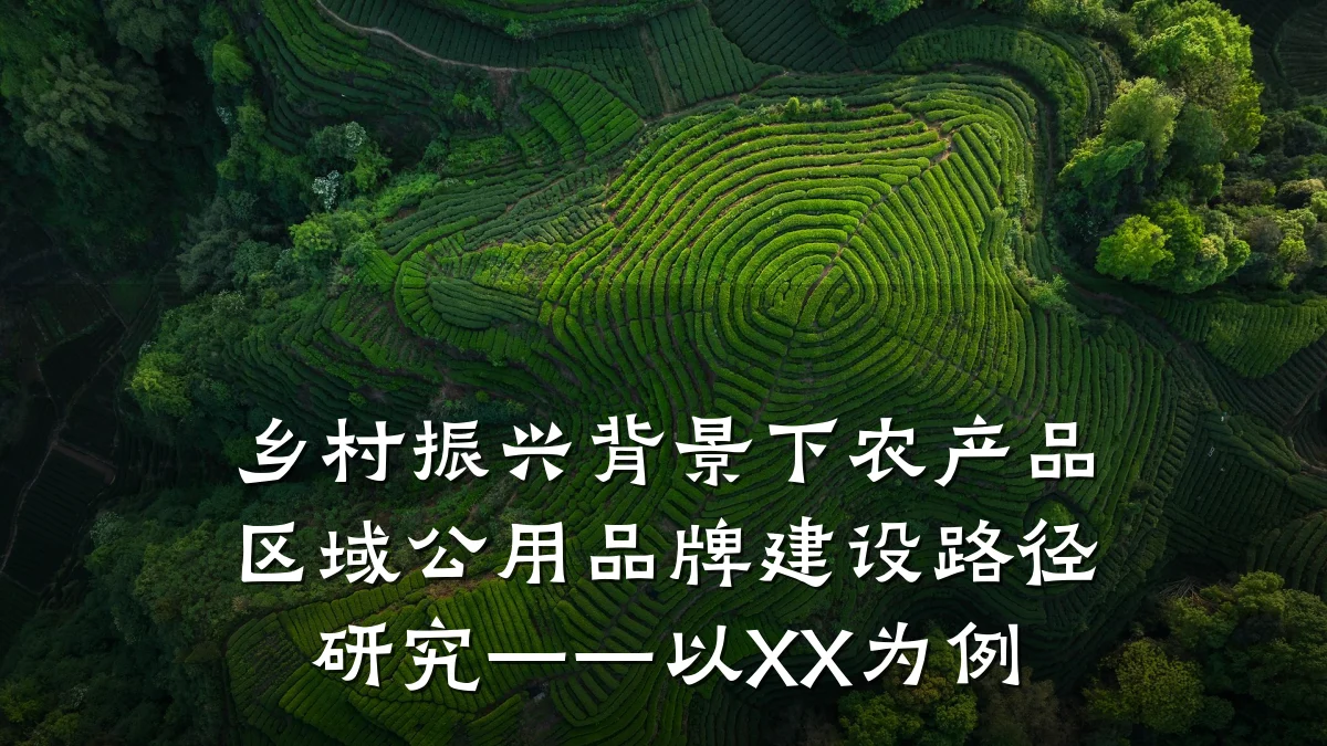 乡村振兴背景下农产品区域公用品牌建设路径研究——以XX为例