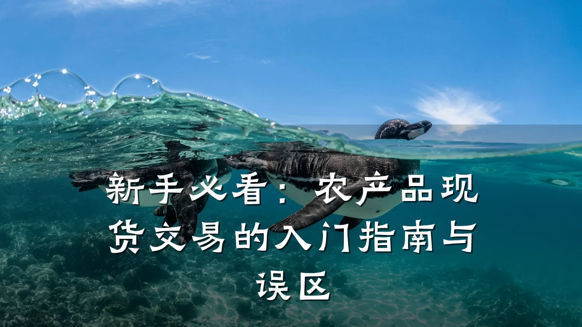 新手必看:农产品现货交易的入门指南与误区