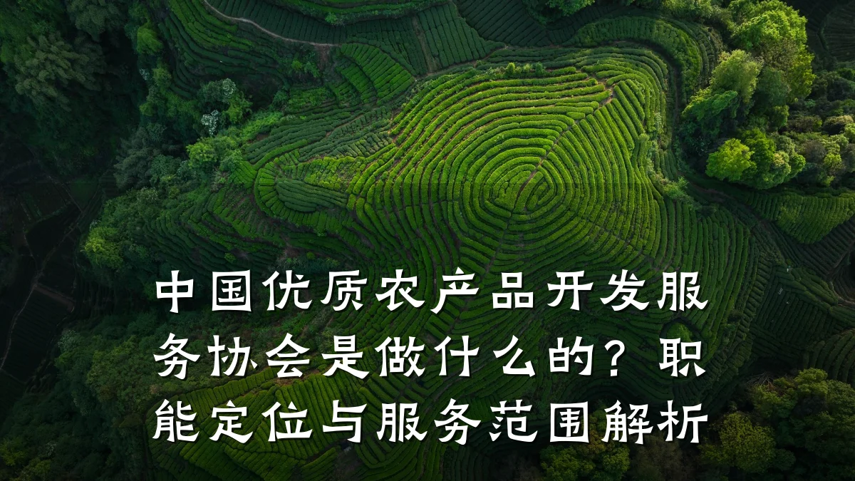 中国优质农产品开发服务协会是做什么的?职能定位与服务范围解析