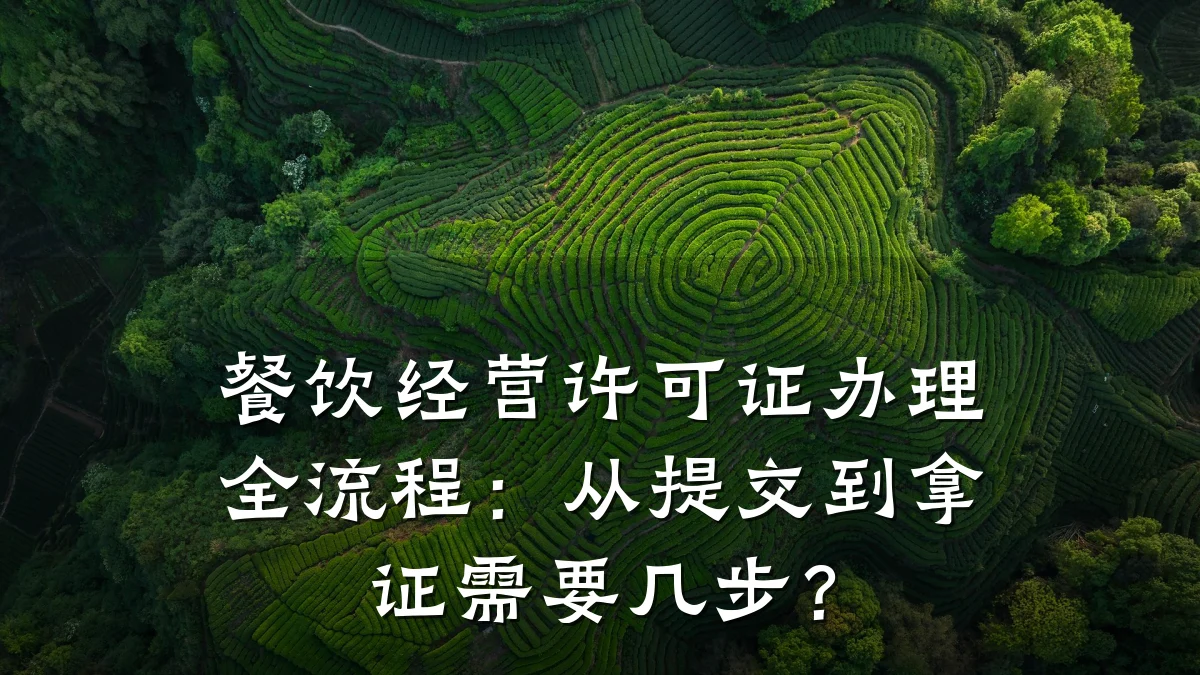 餐饮经营许可证办理全流程：从提交到拿证需要几步？