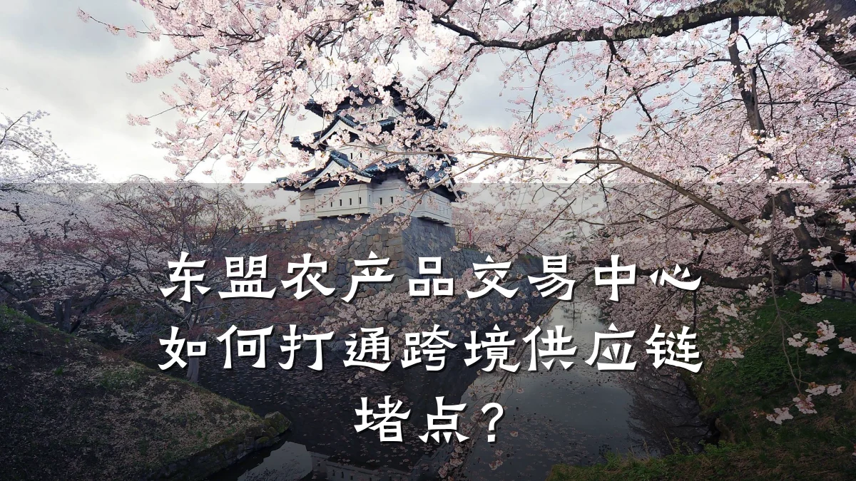 东盟农产品交易中心如何打通跨境供应链堵点?