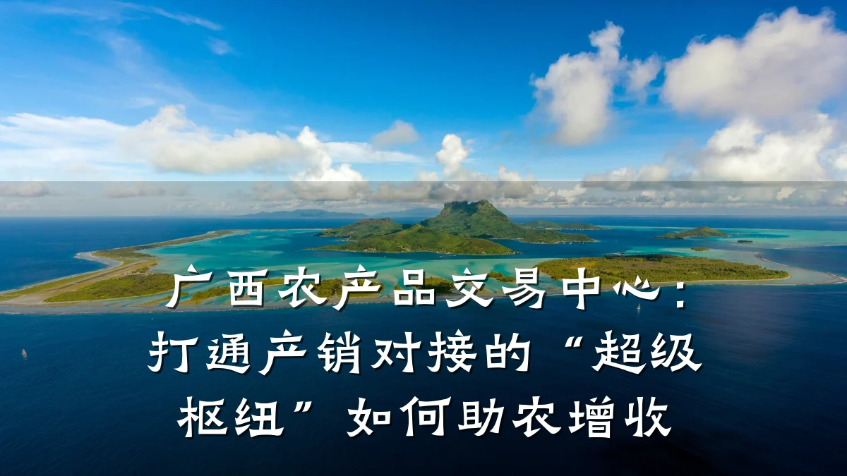 广西农产品交易中心:打通产销对接的“超级枢纽”如何助农增收