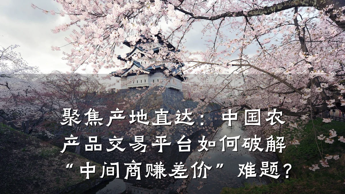 聚焦产地直达：中国农产品交易平台如何破解“中间商赚差价”难题？