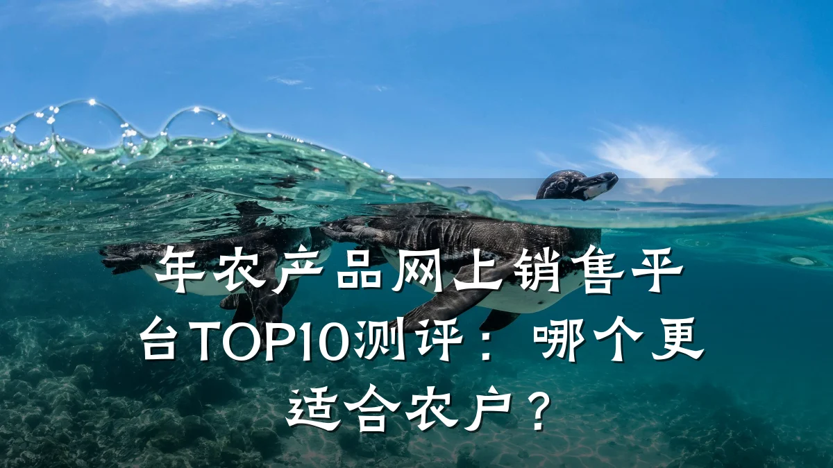 年农产品网上销售平台TOP10测评：哪个更适合农户？