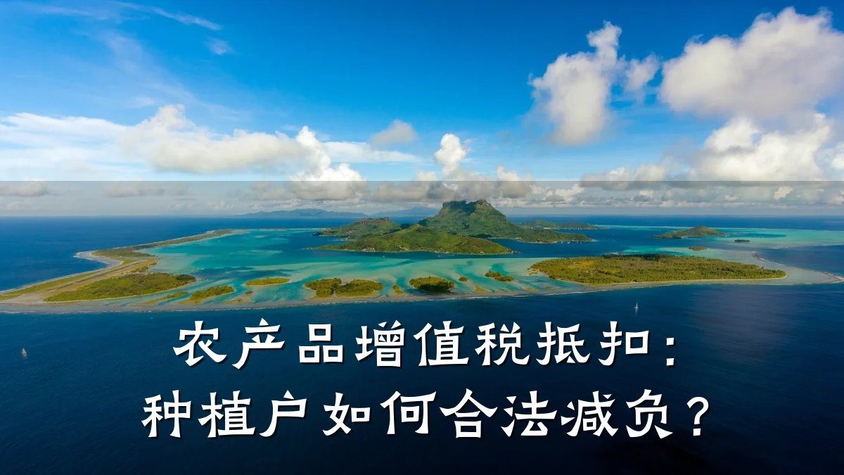 农产品增值税抵扣:种植户如何合法减负?