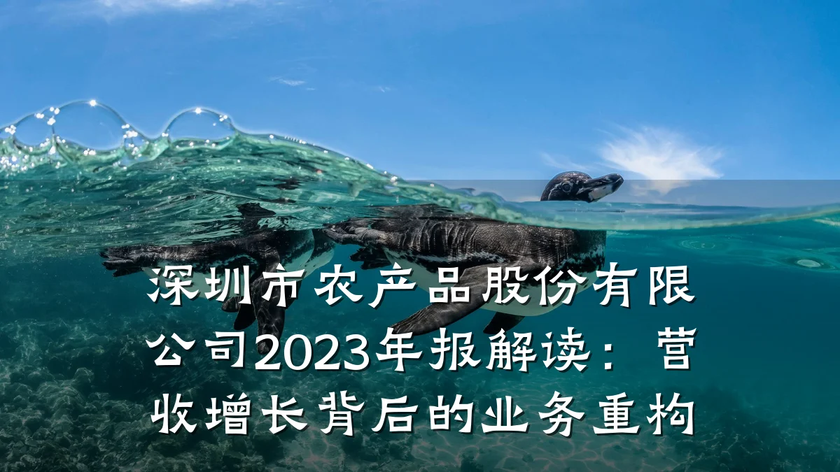 深圳市农产品股份有限公司2023年报解读:营收增长背后的业务重构