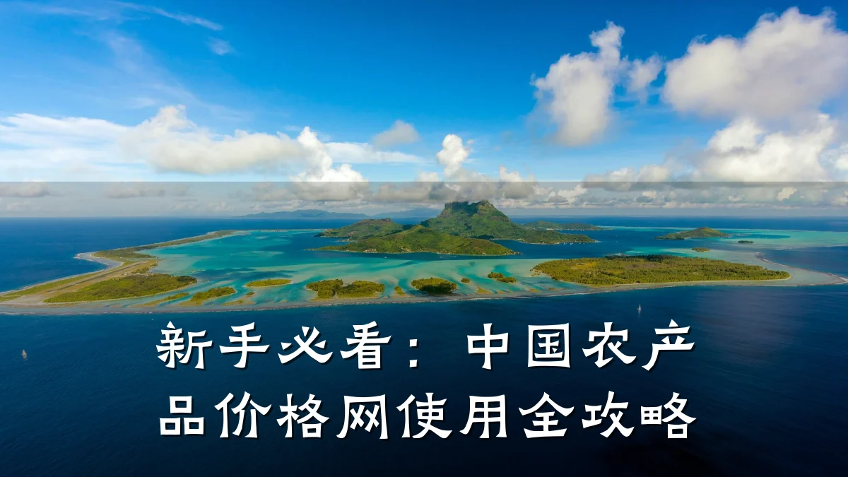 新手必看：中国农产品价格网使用全攻略