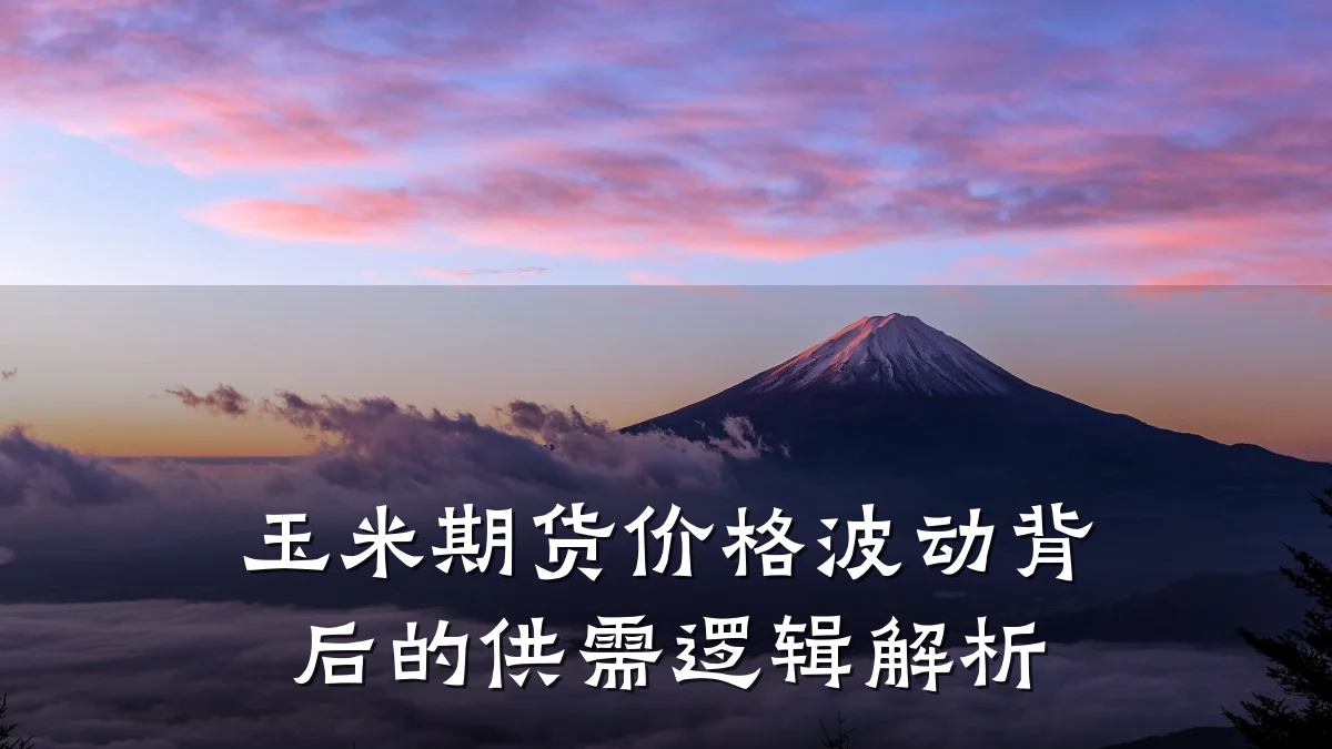 玉米期货价格波动背后的供需逻辑解析