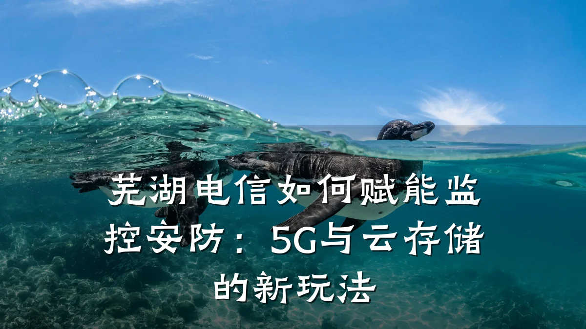 芜湖电信如何赋能监控安防:5G与云存储的新玩法