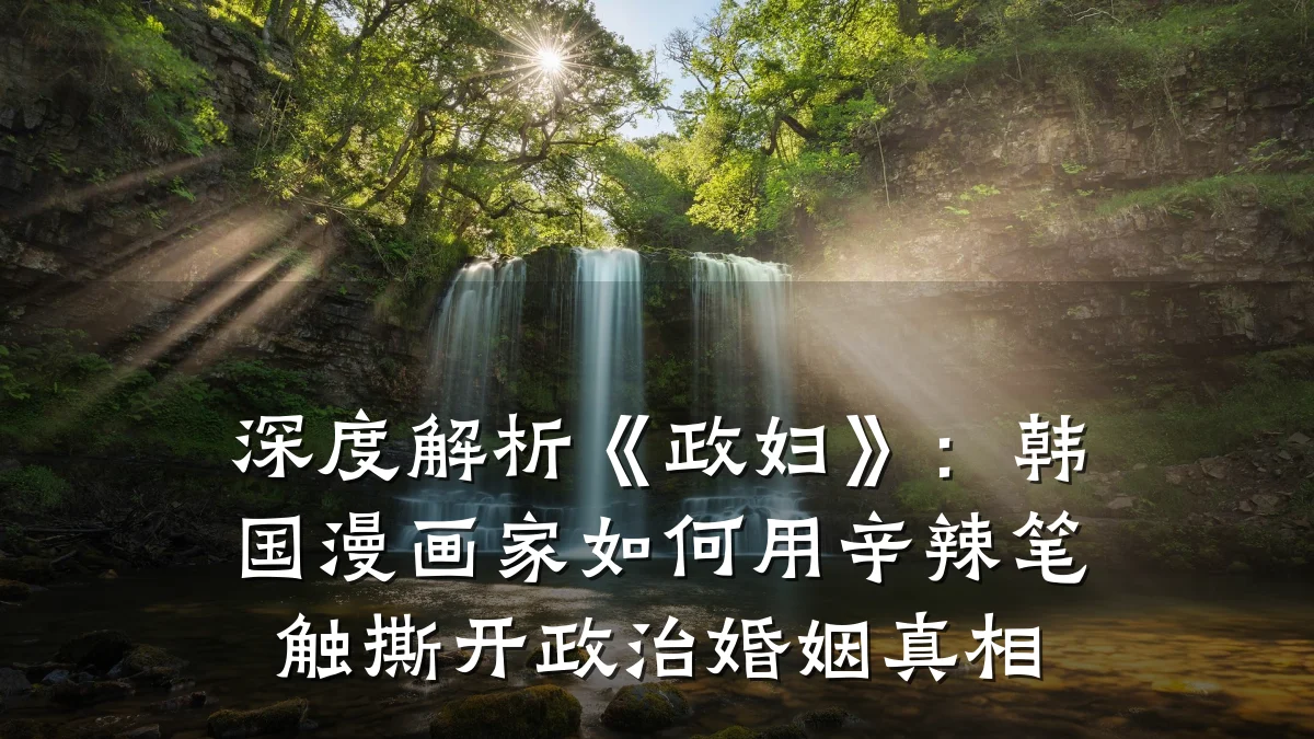 深度解析《政妇》：韩国漫画家如何用辛辣笔触撕开政治婚姻真相