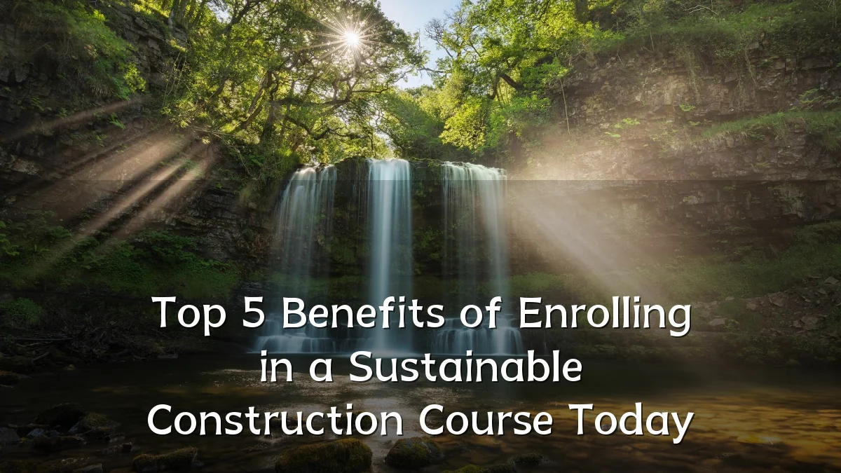 Top 5 Benefits of Enrolling in a Sustainable Construction Course Today
