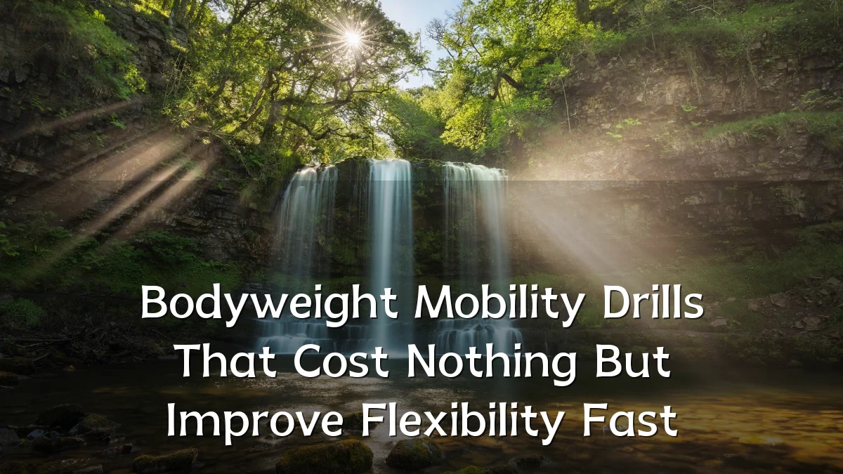 Bodyweight Mobility Drills That Cost Nothing But Improve Flexibility Fast