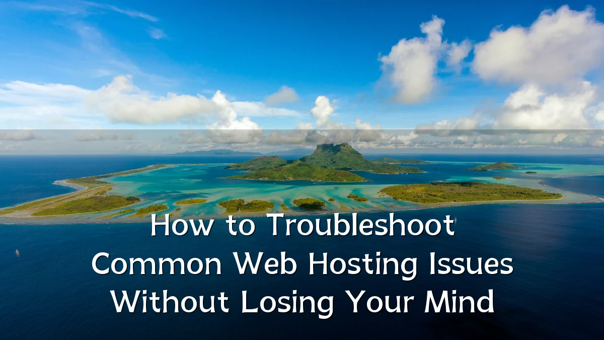 How to Troubleshoot Common Web Hosting Issues Without Losing Your Mind
