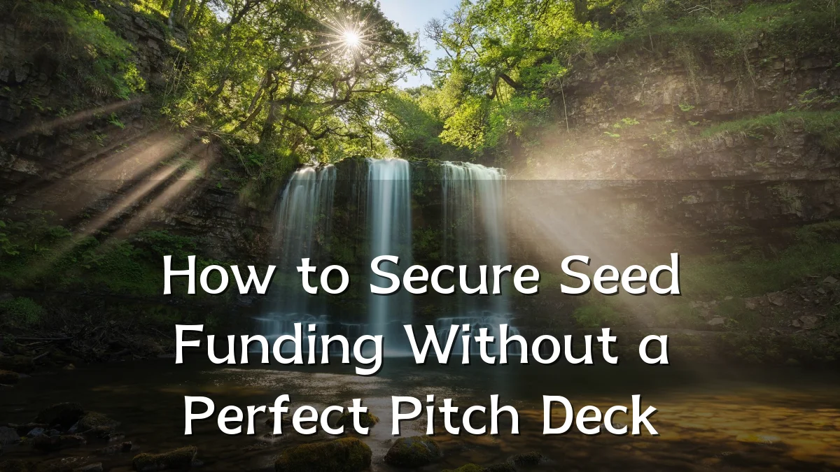 How to Secure Seed Funding Without a Perfect Pitch Deck