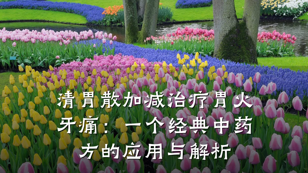 清胃散加减治疗胃火牙痛：一个经典中药方的应用与解析