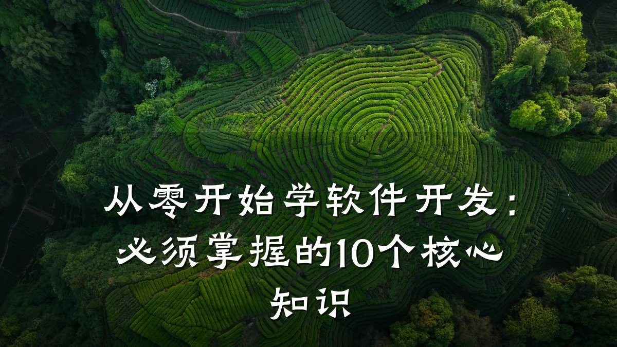 从零开始学软件开发：必须掌握的10个核心知识